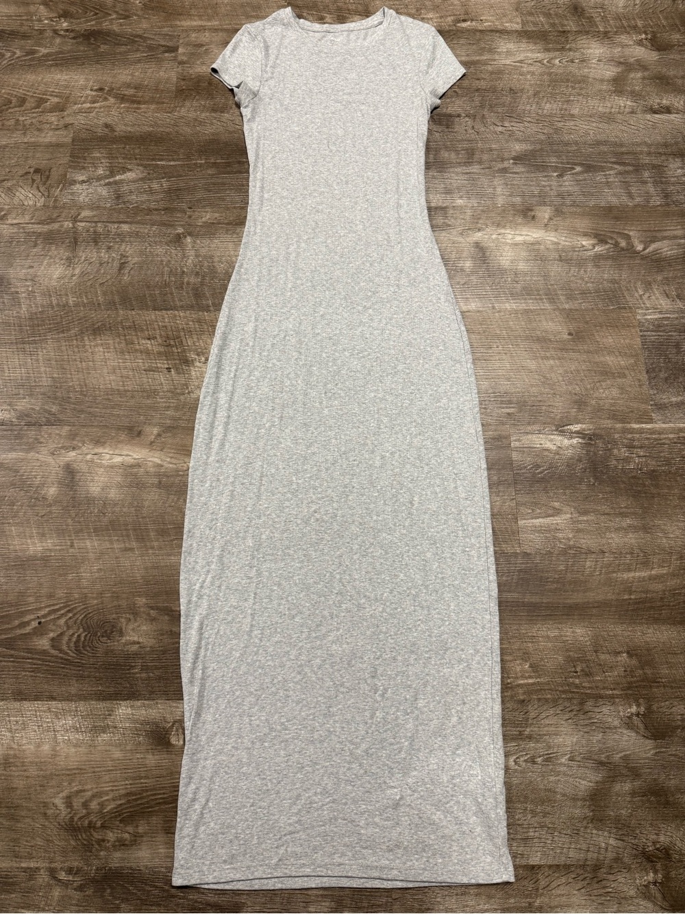 Aerie Grey Ribbed Maxi Dress Size Small